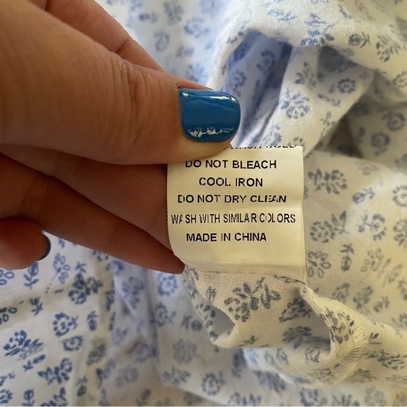 Frances Rose White Blue Floral Ruffle Collar Mary Margaret Dress 2t - Picture 16 of 16